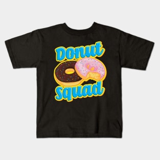 Funny Donut Squad Hilarious Donut Obsessed Pun Kids T-Shirt